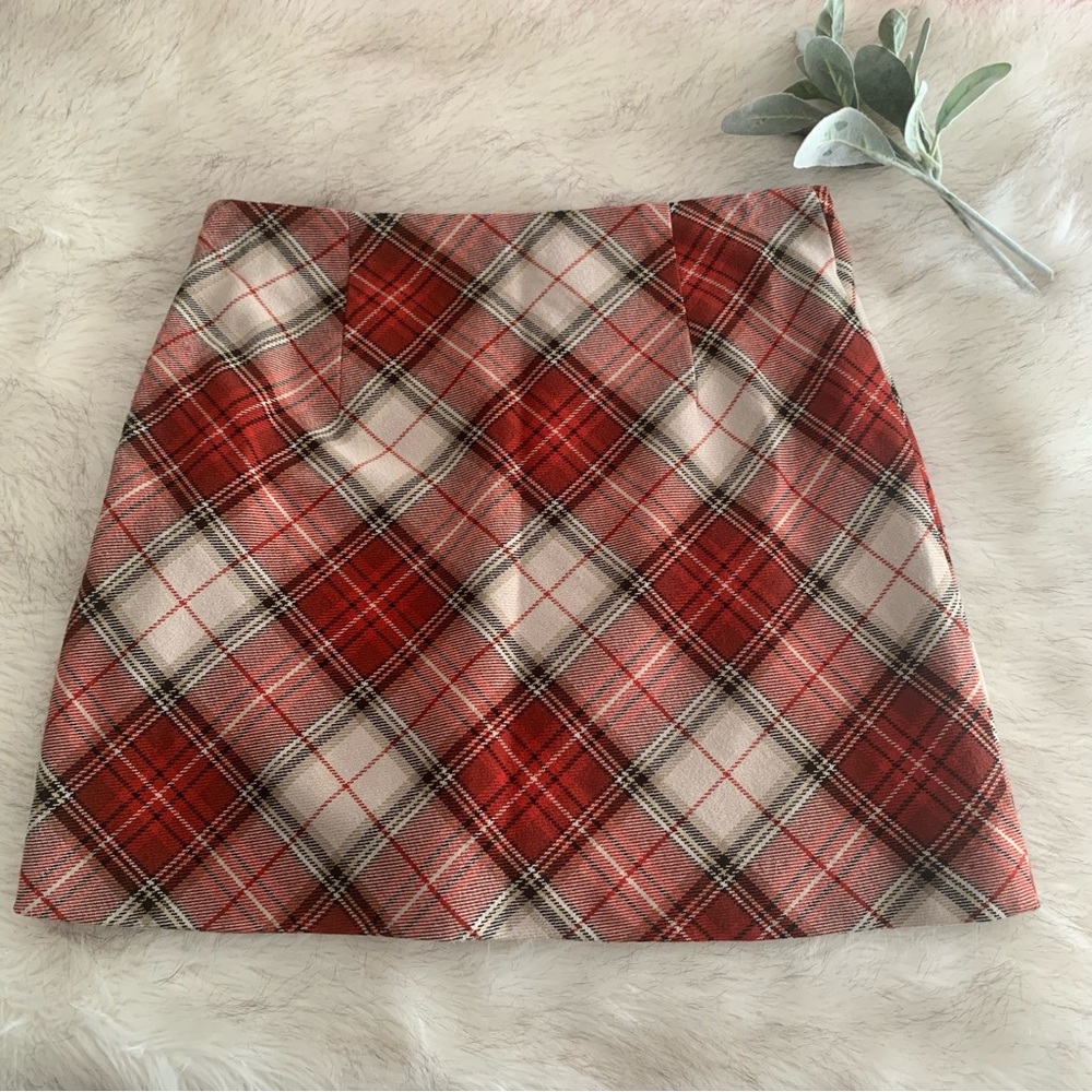 H&M Plaid Skirt size Large